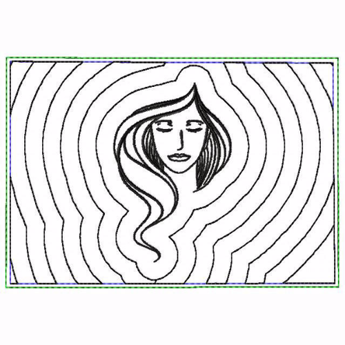Modern Ladies 05A Small Money Purse - In The Hoop Machine Embroidery Design
