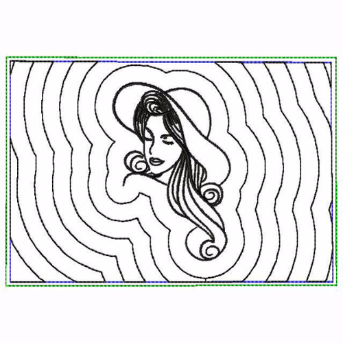 Modern Ladies 06A Small Money Purse - In The Hoop Machine Embroidery Design