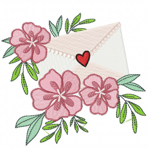 Valentine Love Letter Collection #03 - Machine Embroidery Design