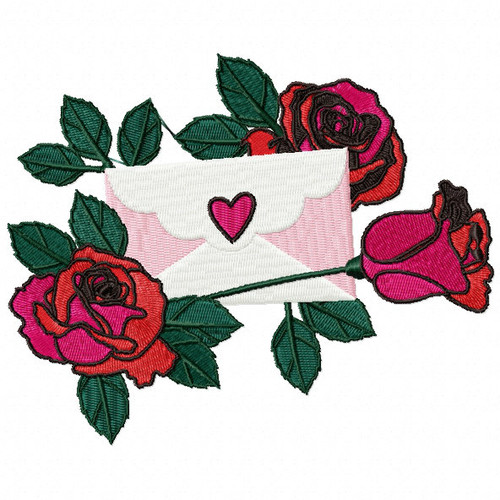 Valentine Love Letter Collection #06 - Machine Embroidery Design
