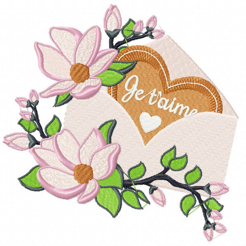 Valentine Love Letter Collection #07 - Machine Embroidery Design