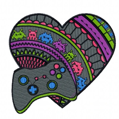 Game Lover - Love For Hobby Collection #03 Machine Embroidery Design