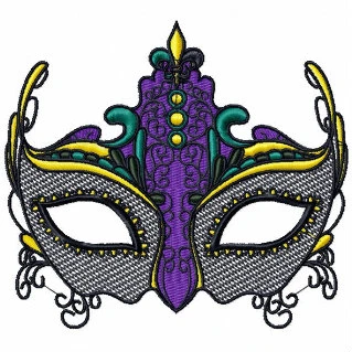 Masquerade - Mardi Gras Collection #01 Machine Embroidery Design