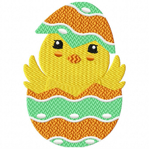 Easter Chick Collection #07 Machine Embroidery Design