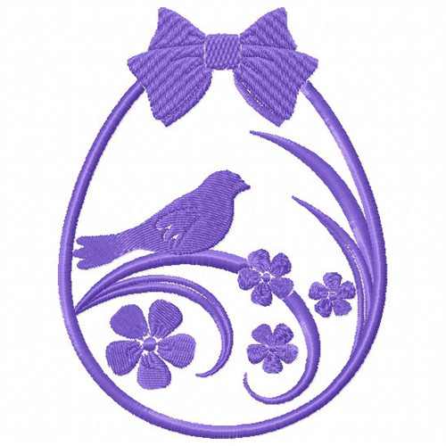 Silhouette Easter Design #04 Machine Embroidery Design