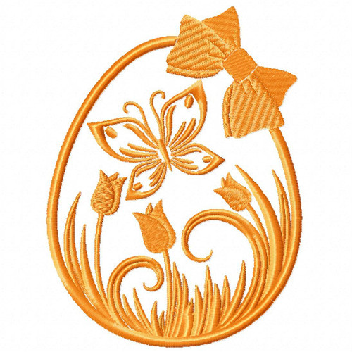 Silhouette Easter Design #06 Machine Embroidery Design