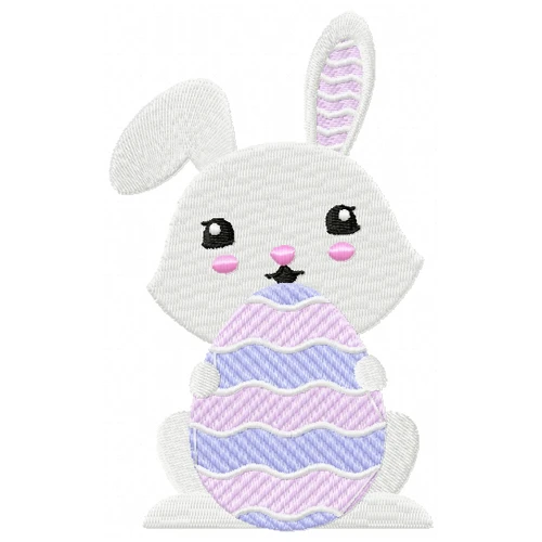 Easter Bunnies Collection #06 Machine Embroidery Design