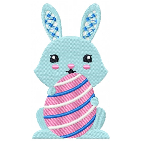 Easter Bunnies Collection #07 Machine Embroidery Design
