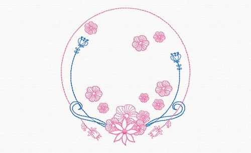 Beautiful Butterfly and Floral #07 Machine Embroidery Designs