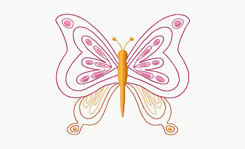 Beautiful Butterfly and Floral #10 Machine Embroidery Designs