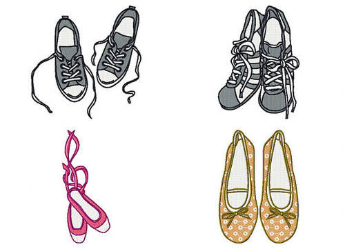 Shoe Collection Bundle #1 Machine Embroidery Designs