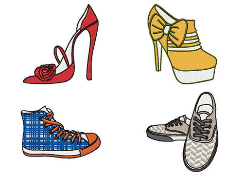 Shoe Collection Bundle #2 Machine Embroidery Designs