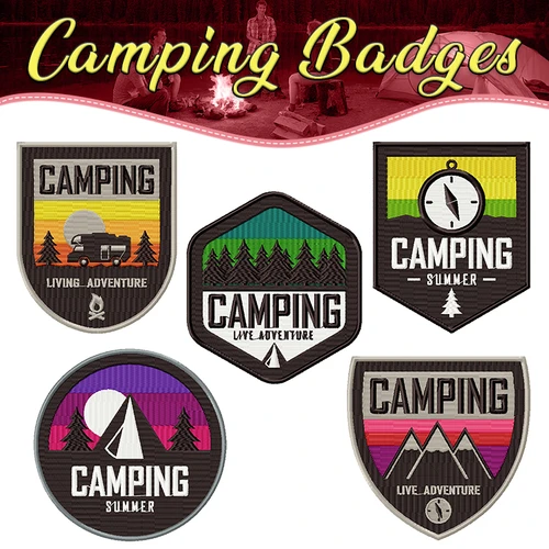 Camping Badges Full Collection