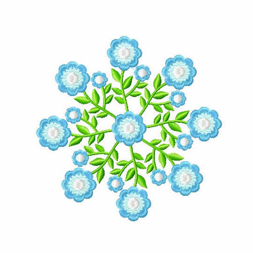 Viola - Circle of Flowers Collection #02 Machine Embroidery Design