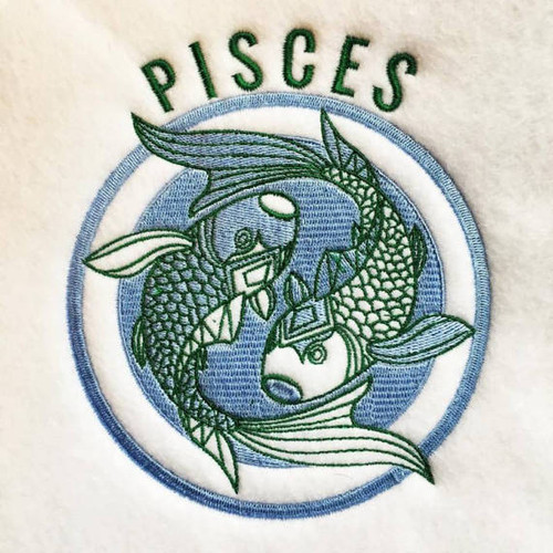 Pisces - Zodiac Collection #02 Machine Embroidery Design