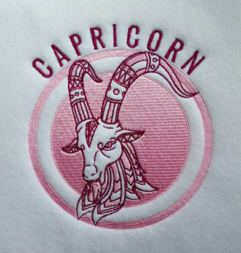 Capricorn - Zodiac Collection #07 Machine Embroidery Design