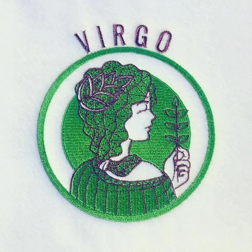 Virgo - Zodiac Collection #12 Machine Embroidery Design
