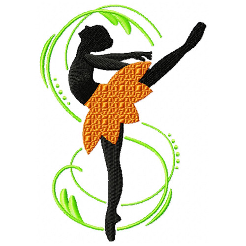 Silhouette Ballet Dancers 06