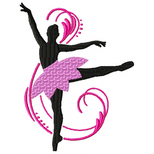 Silhouette Ballet Dancers #01