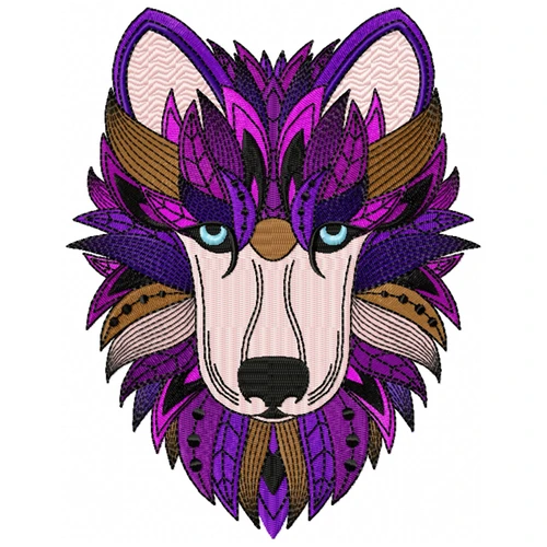 Detailed Wolf Face B