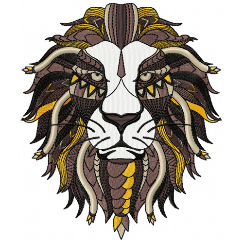 Detailed Lion Face B