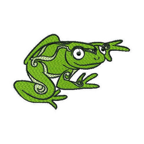 Ornamental Frog - Ornament Animal Collection #25 Machine Embroidery Design