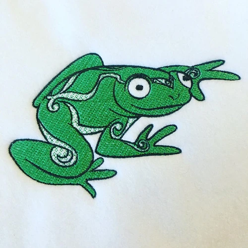 Ornamental Frog - Ornament Animal Collection #25 Machine Embroidery Design