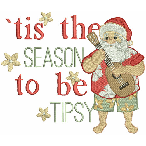 Santa On The Beach Typography #06