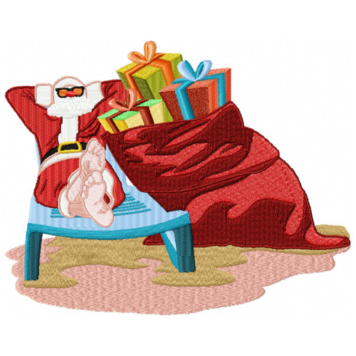 Santa On The Beach #09