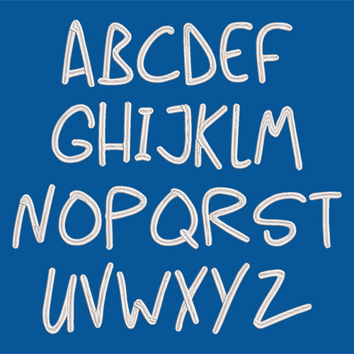 CasualCapsEmbroideryFont_Upper