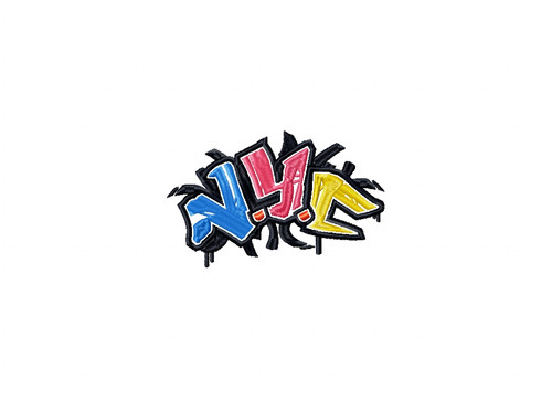 Geography Graffiti Collection of 11 Machine Embroidery Designs - Five Sizes: 3.5 to 5.5 inch - Instant Download!