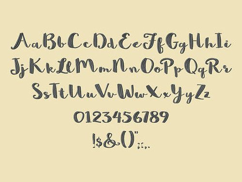 Sophia Machine Embroidery Font Now Includes BX Format