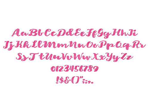 Cutie Star Machine Embroidery Font Now Includes BX Format