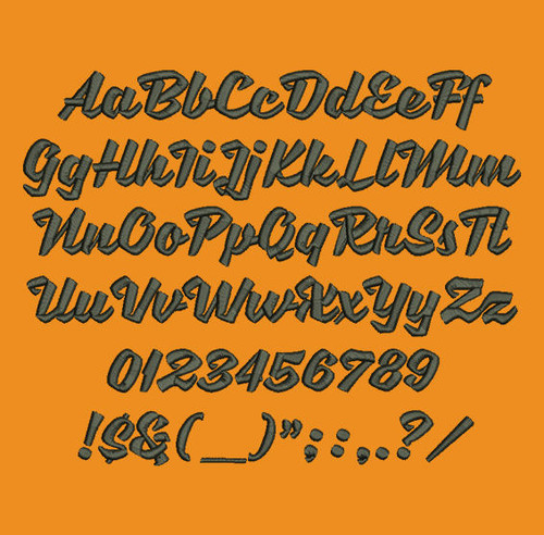 Bold Cursive - Sweet Sorrow Machine Embroidery Font Now Includes BX Format!
