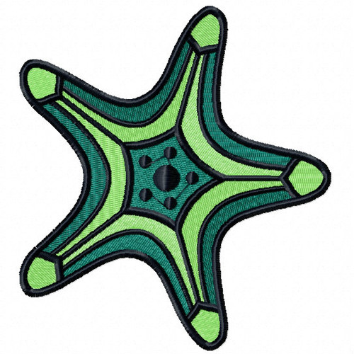 Starfish #07 Machine Embroidery Design