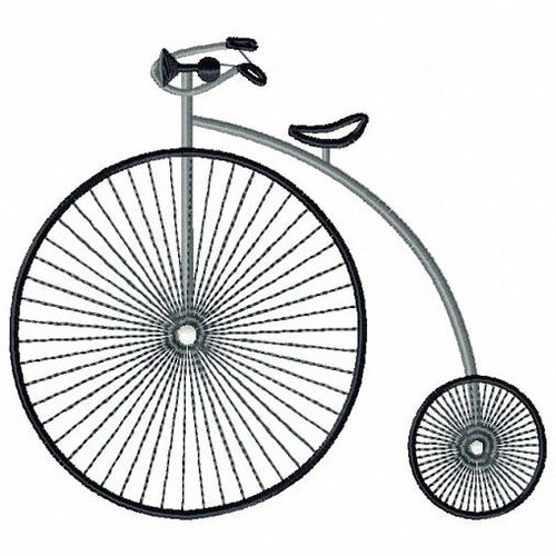 Vintage Penny farthing - Antique Collection #5 Machine Embroidery Design