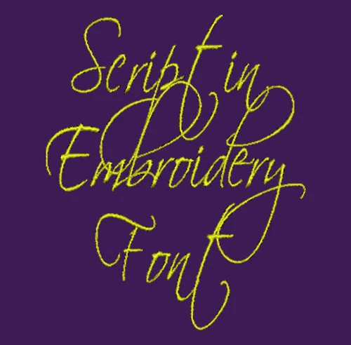 Old Script Font - Scriptin  Machine Embroidery Font Now Includes BX Format!
