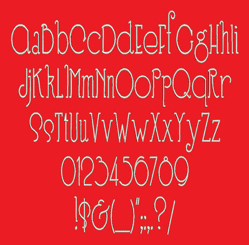 Speed Ball Machine Embroidery Font Now Includes BX Format!