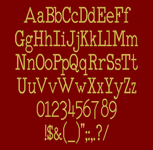 Type It Font - Typewriter Machine Embroidery Font Now Includes BX Format!