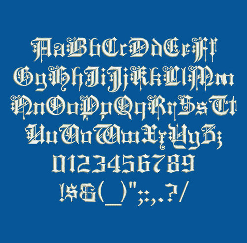 Kings Cross Machine Embroidery Font Now Includes BX Format!
