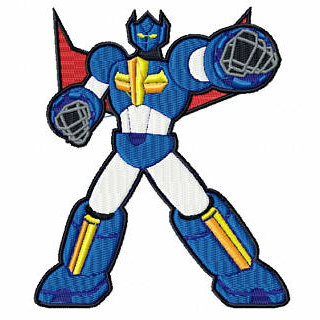 Trooper Cyborg - Robot Collection #03 Stitched and Applique Machine Embroidery Design