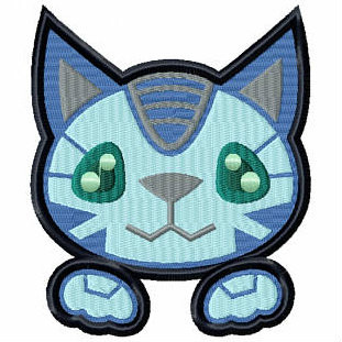 Cat Cyborg - Robot Collection #10 Stitched and Applique Machine Embroidery Design