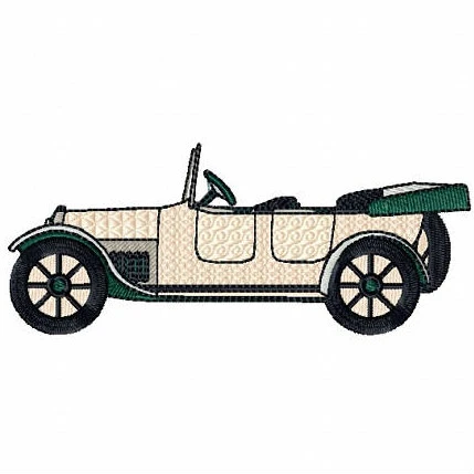 Vintage Car - Antique Collection #11 Machine Embroidery Design