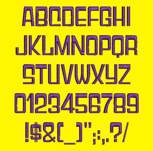 Gameshow Font - Gyparody Machine Embroidery Font Now Includes BX Format!
