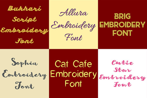 BX Fonts - 20 Embrilliance fonts 4