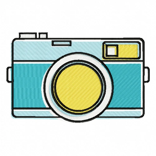 Analog Camera - Photography #02 Machine Embroidery Design