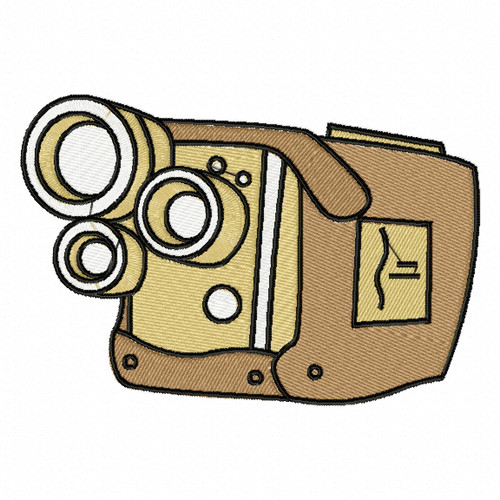 Triple Lens Camera - Photography #07 Machine Embroidery Design