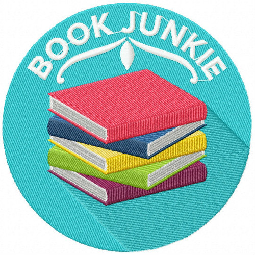 Book Junkie - Book Lover #04 Machine Embroidery Design