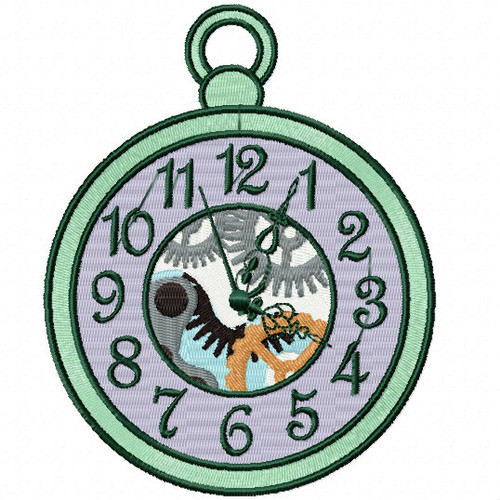 Steampunk Timepiece 02- Steampunk #06 Machine Embroidery Design