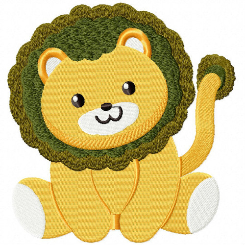 Stuffed Lion - Stuffed Toy #03 Machine Embroidery Design